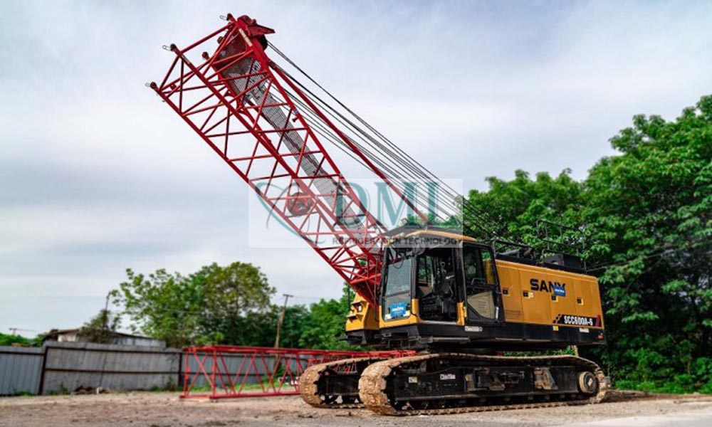 cho thuê xe cẩu xích 50 tấn